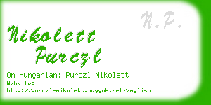 nikolett purczl business card